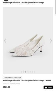 Charles & Keith Lace Wedding Collection Heels