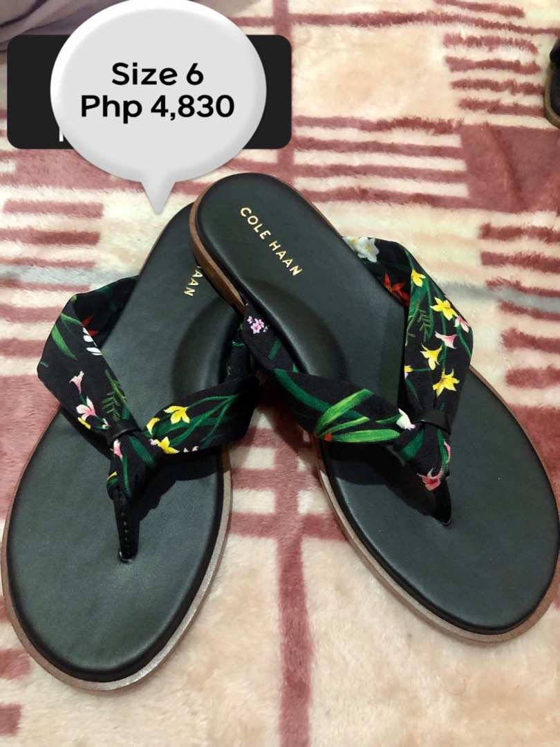 Cole hann sandals floral strap