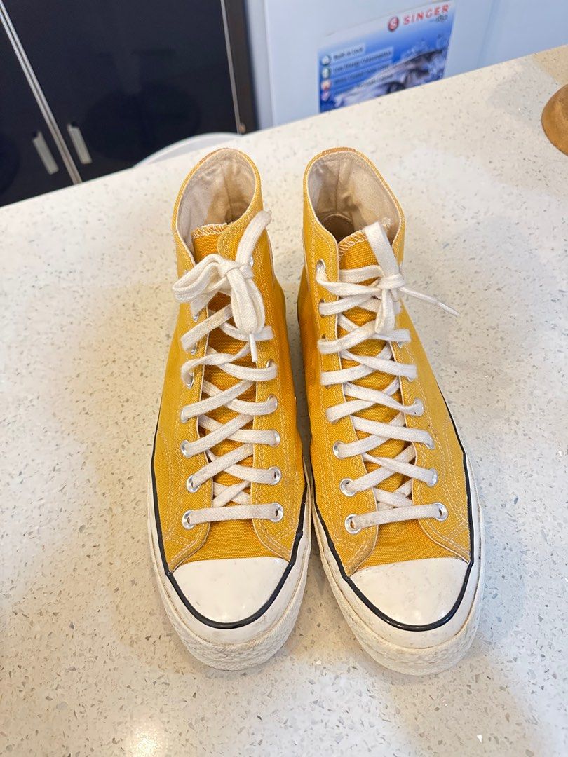 Converse high cut outlet yellow