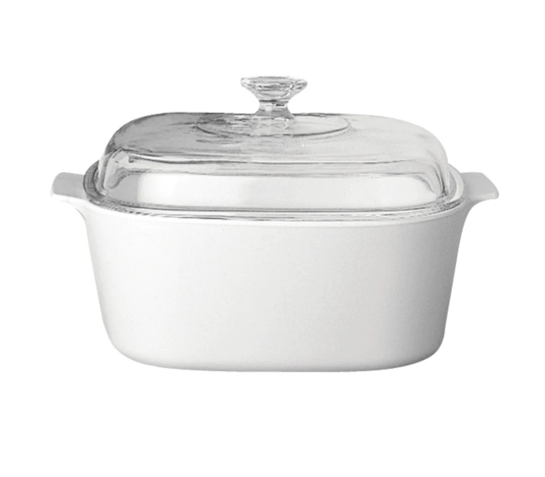 CorningWare Just White Stovetop Pyroceram Casserole 5L, Furniture