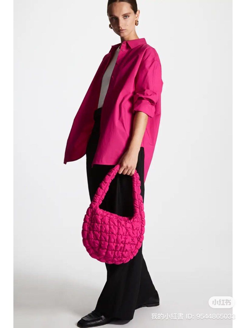 Hot pink shop quilted bag