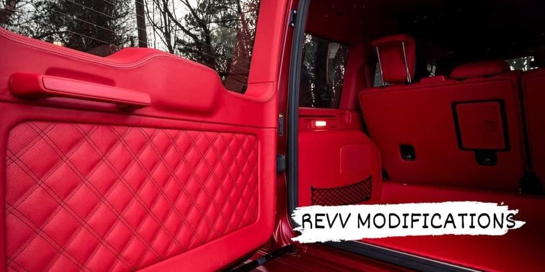 CUSTOMIZED RED INTERIOR LEATHER / UPHOLSTERY, Car Accessories, Car