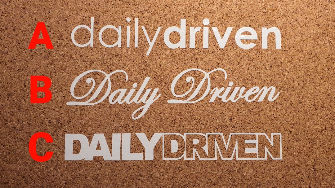 Daily Driven Vinyl Decal Sticker Die Cut Hobbies And Toys Stationery And Craft Art And Prints On 