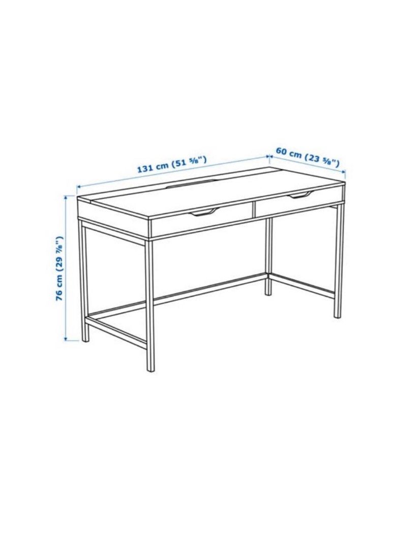 Desk ALEX from IKEA Navy Blue Excellent condition, Furniture & Home