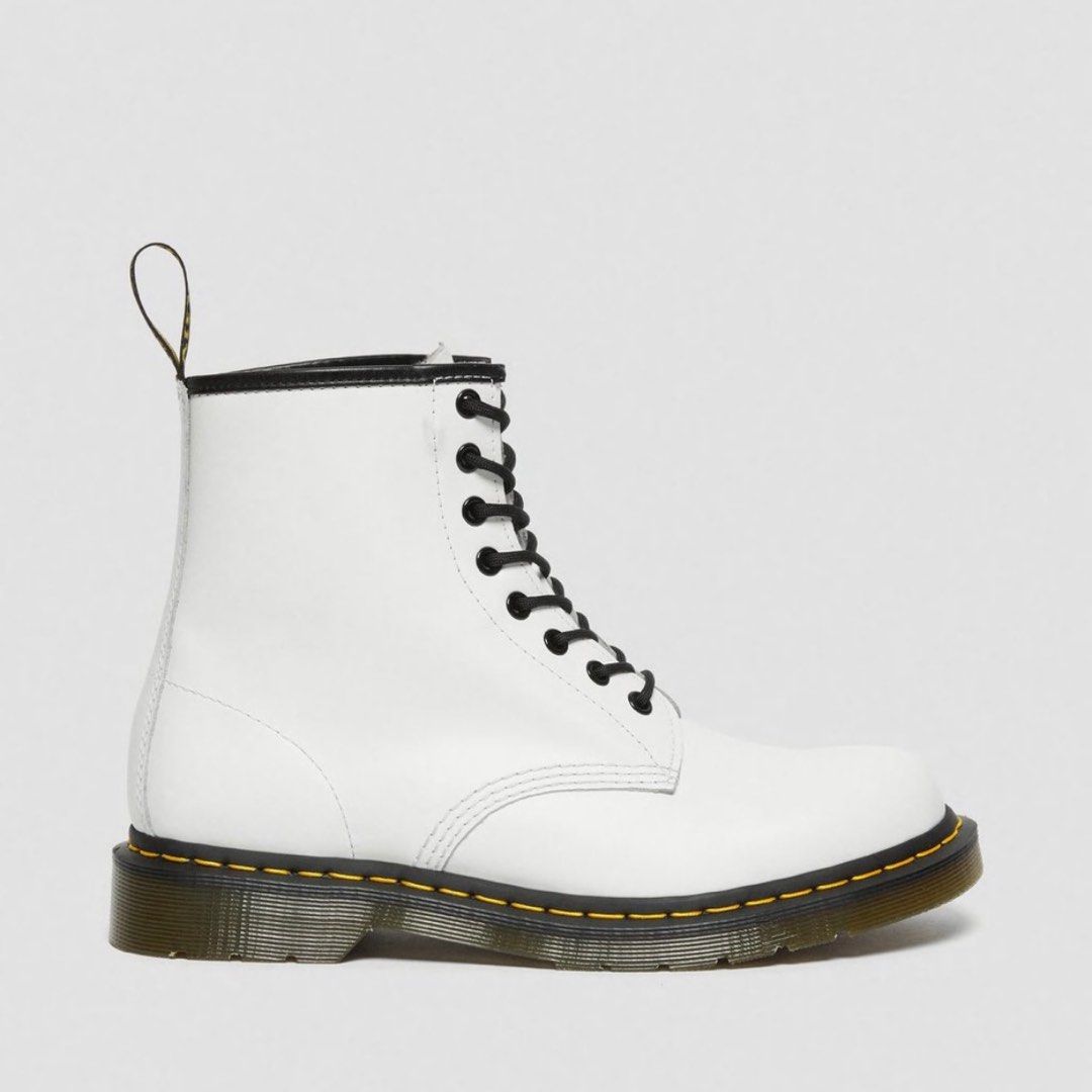 White doc martens size 8 sale