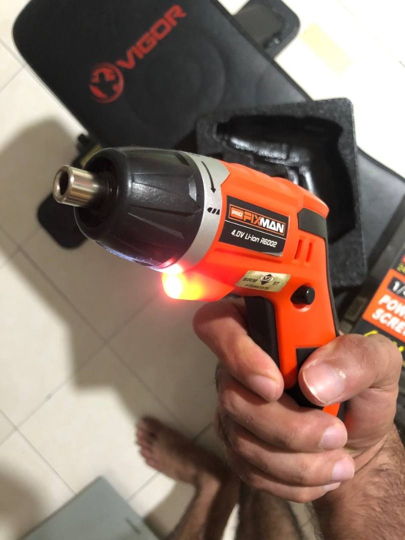 Drill FIXMAN Pro Cordless Screwdriver Drill Set TV Home