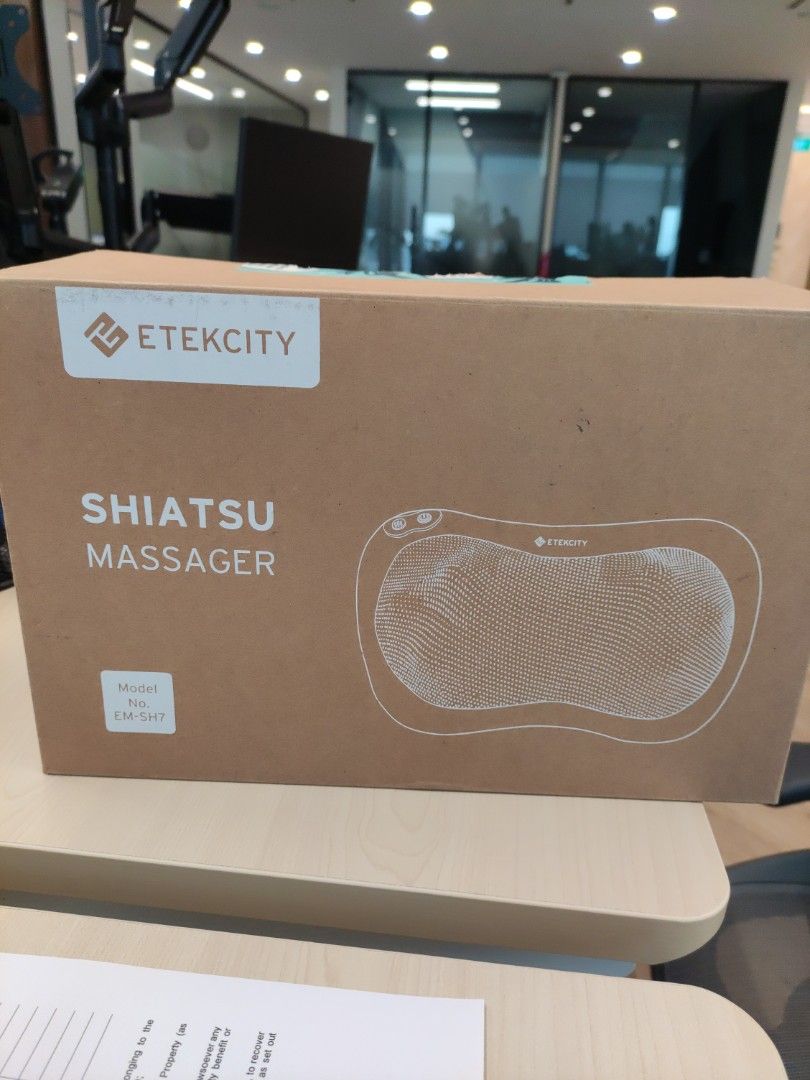 Etekcity EM-SH7 Shiatsu Back and Neck Deep Tissue Heat Kneading Massage  Pillow