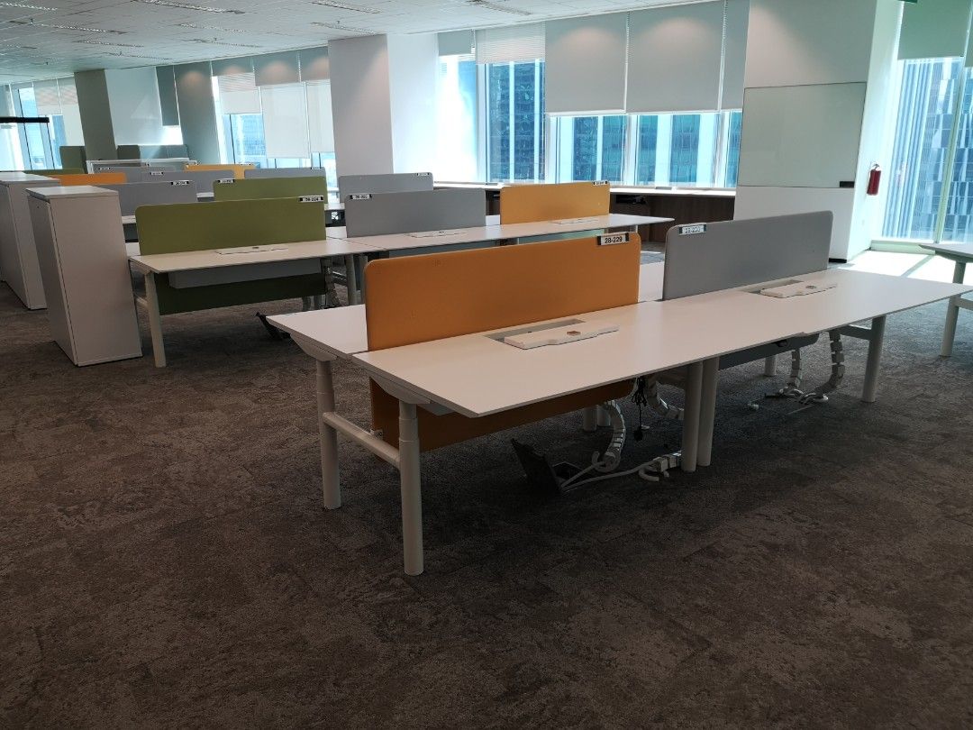 Ex stock desking system furniture warehouse sale, used office