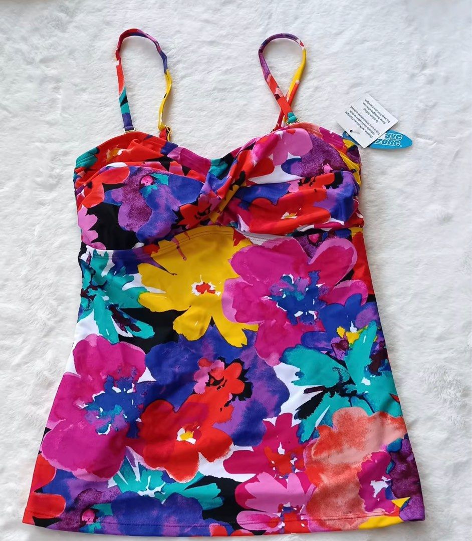Floral Swimwear (Category: Bikinis & Swimsuits) located in Quezon City. Submitted by kim_21 (Listing ID 1227429452, Image 1). Description: Tankini Large Size RFS: too big for me.