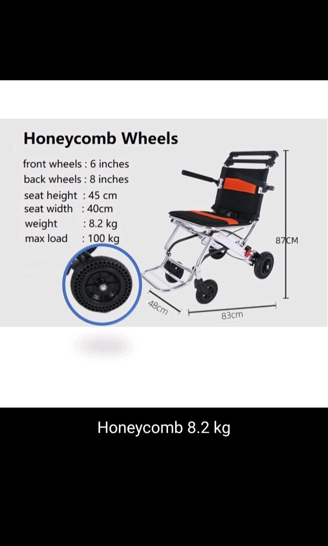 Foldable Lightweight Wheel Push Chair with Brake (SG Orion Neis