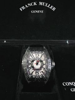 Franck Muller Conquistador Gran Prix 48mm Automatic Titanium Complete  💯%Authentic