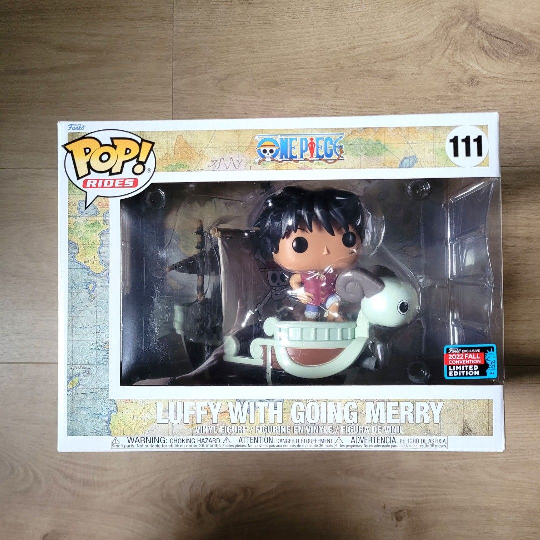 POP Funko ! One Piece Rides Luffy with Going Merry Vinyl Figure 2022 Fall  Convention Exclusive (65238)