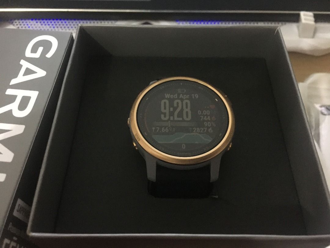 Garmin fenix 6s black rose gold sales