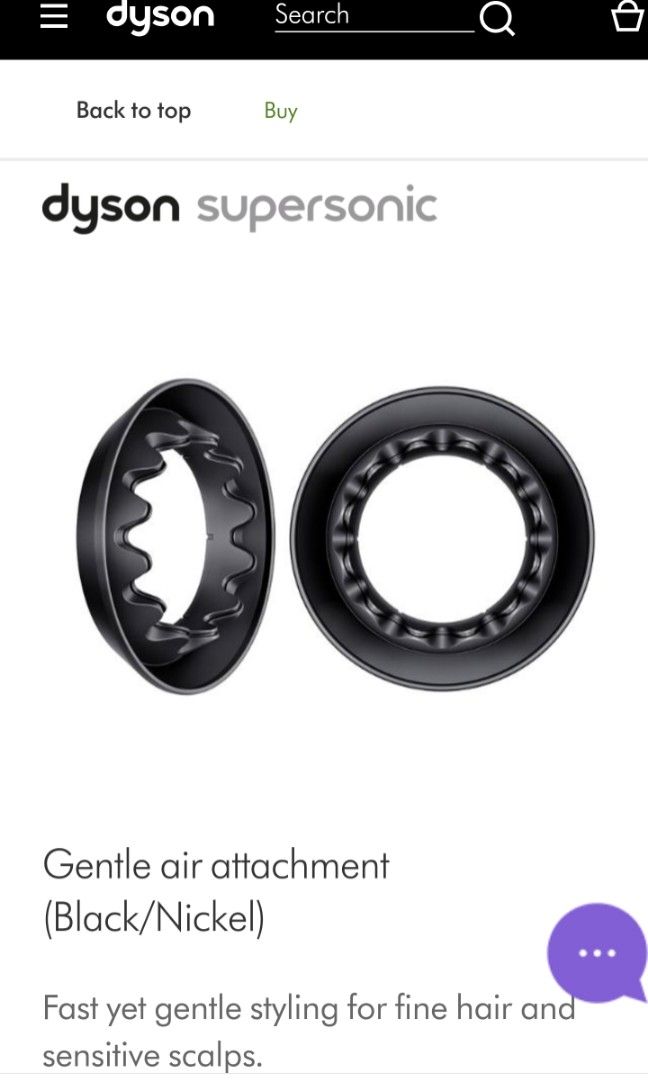 Gentle Air Attachment for Dyson Supersonic Hair Dryer, TV & Home