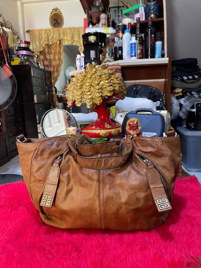 Givenchy brown leather tote bag Luxury Bags Wallets on Carousell