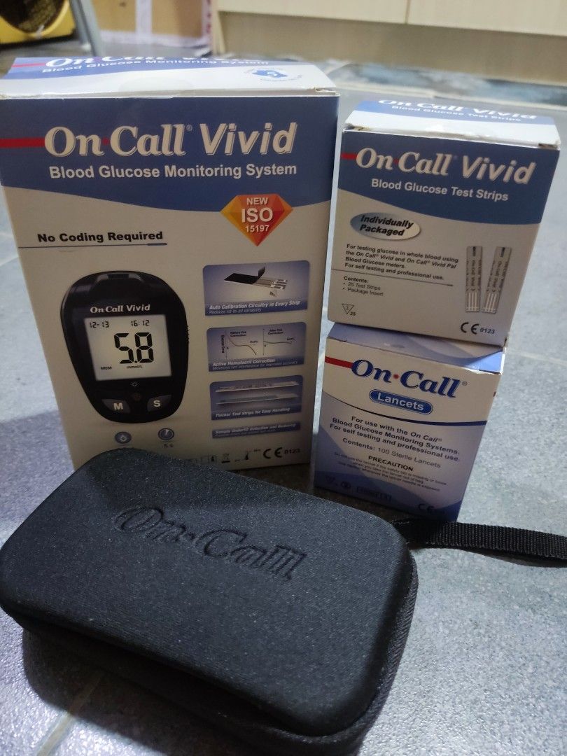 Image result for Glucose meter, lancets, strips, Health & Nutrition, Medical Supplies ...
