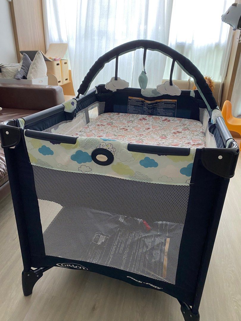 Graco travel cot with mattress