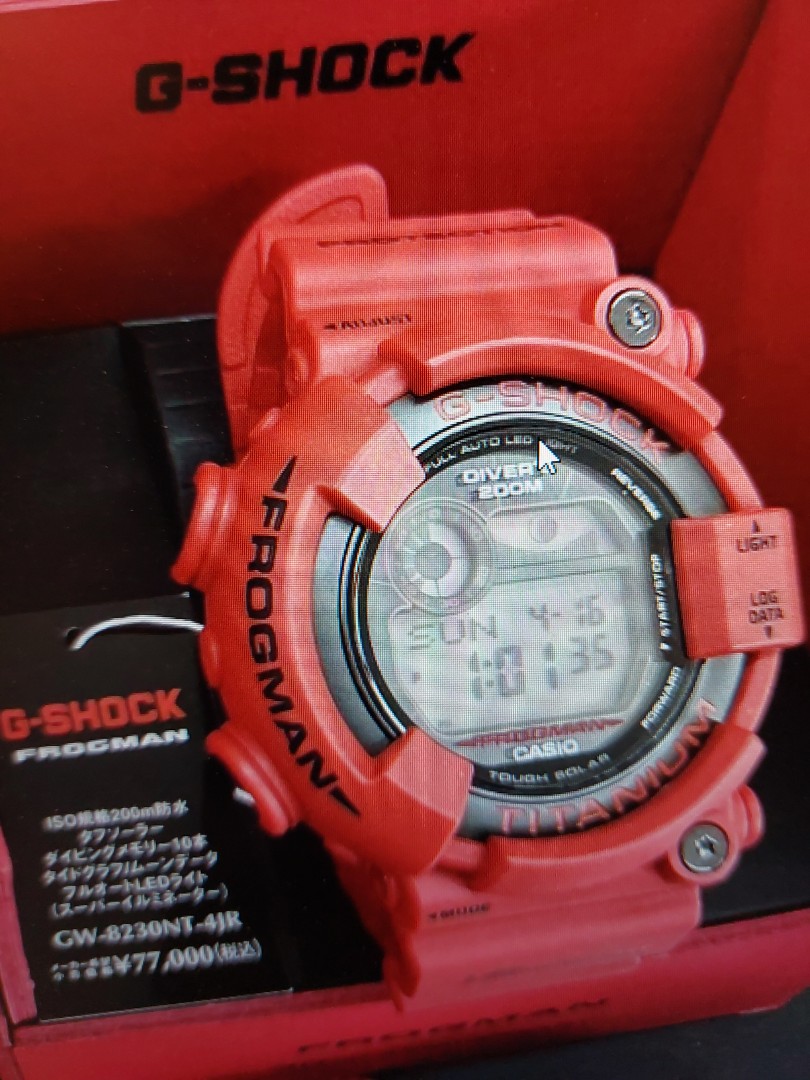 GW-8230NT-4JR 日版全新Gshock FROGMAN 蛙人30週年, 名牌