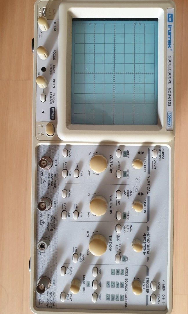 GW INSTEK Oscilloscope 100 MHz faulty, Health & Nutrition, Medical