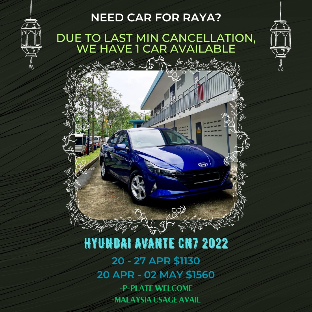 HARI RAYA CAR, Cars, Car Rental on Carousell