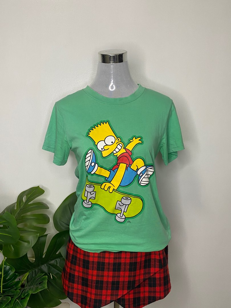 H&M Bart Simpsons Shirt on Carousell