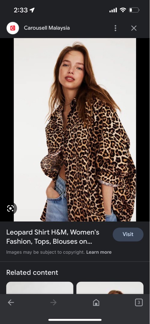 H and m leopard shirt hotsell