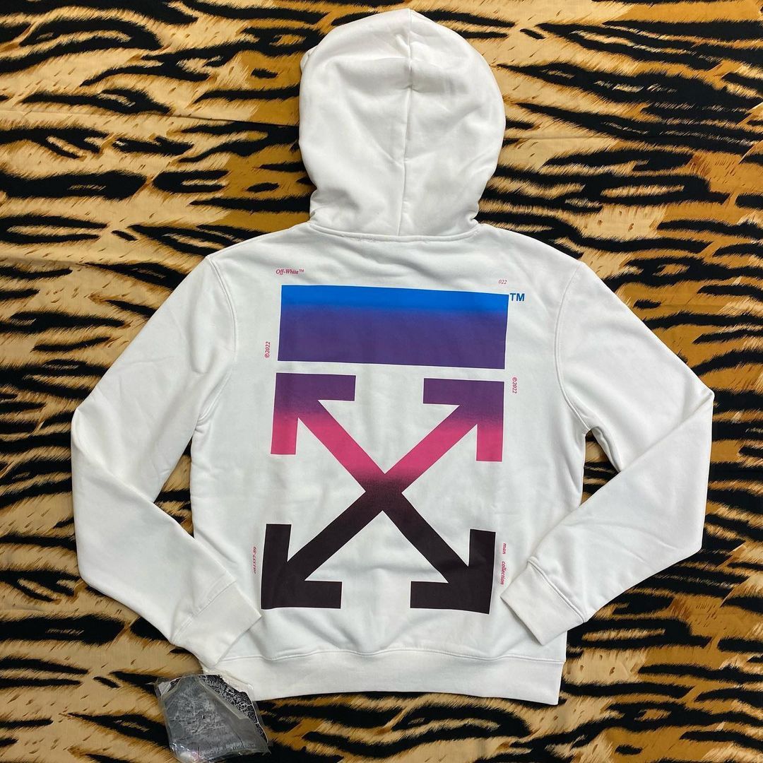 Hoodie off white putih discount