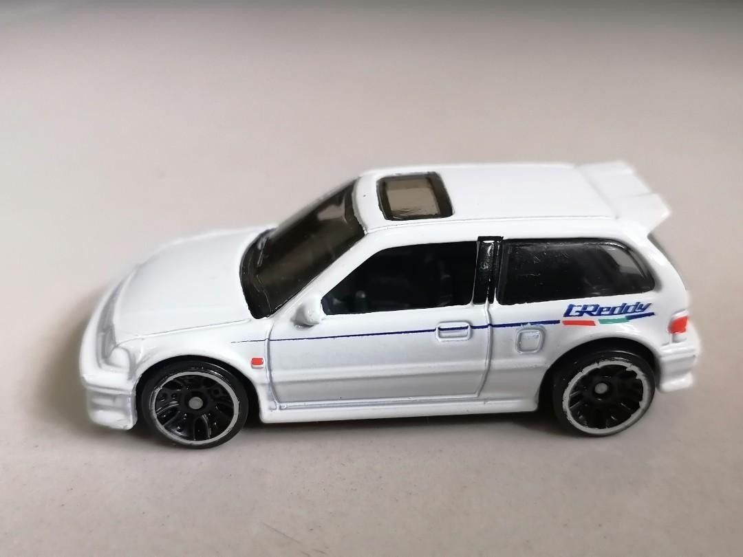 Hot Wheels 2019 HW Speed Graphics 1990 Honda Civic EF White