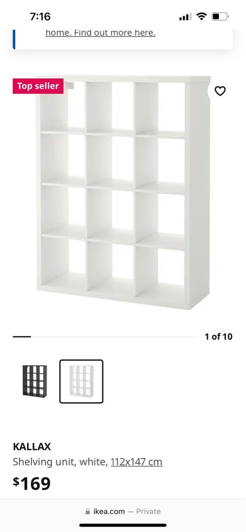Ikea 3x4 shelving unit (white oak) RP170+ *similar to Kallax