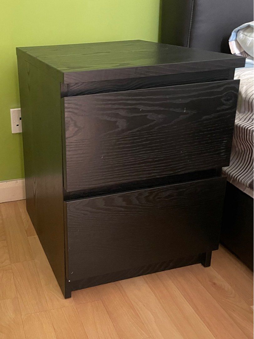 IKEA Bedside Table/Drawer Malm, Furniture & Home Living, Furniture