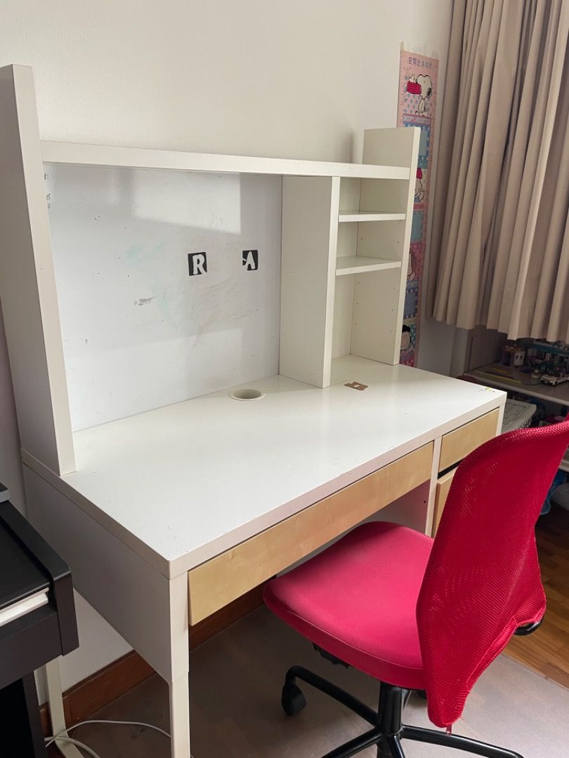 Ikea red hotsell chair desk