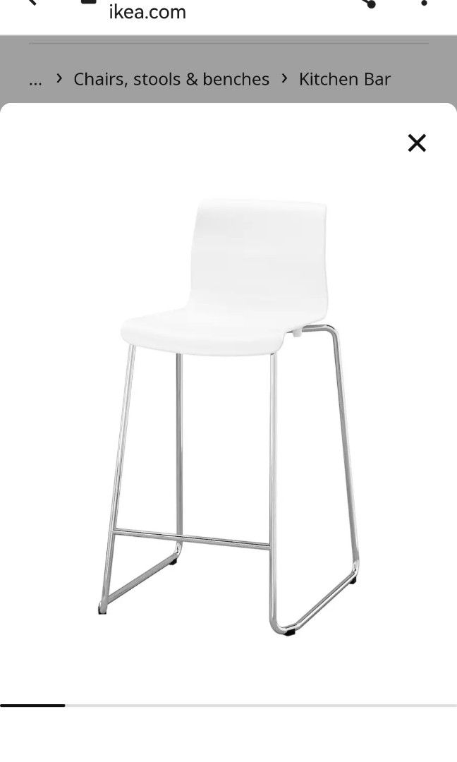 IKEA Glenn Bar Stool Furniture Home Living Furniture Chairs