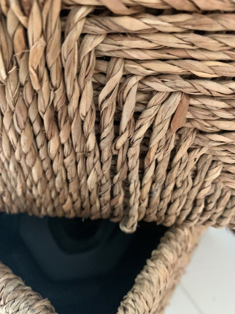 Ikea Rattan Basket, Furniture & Home Living, Home Improvement