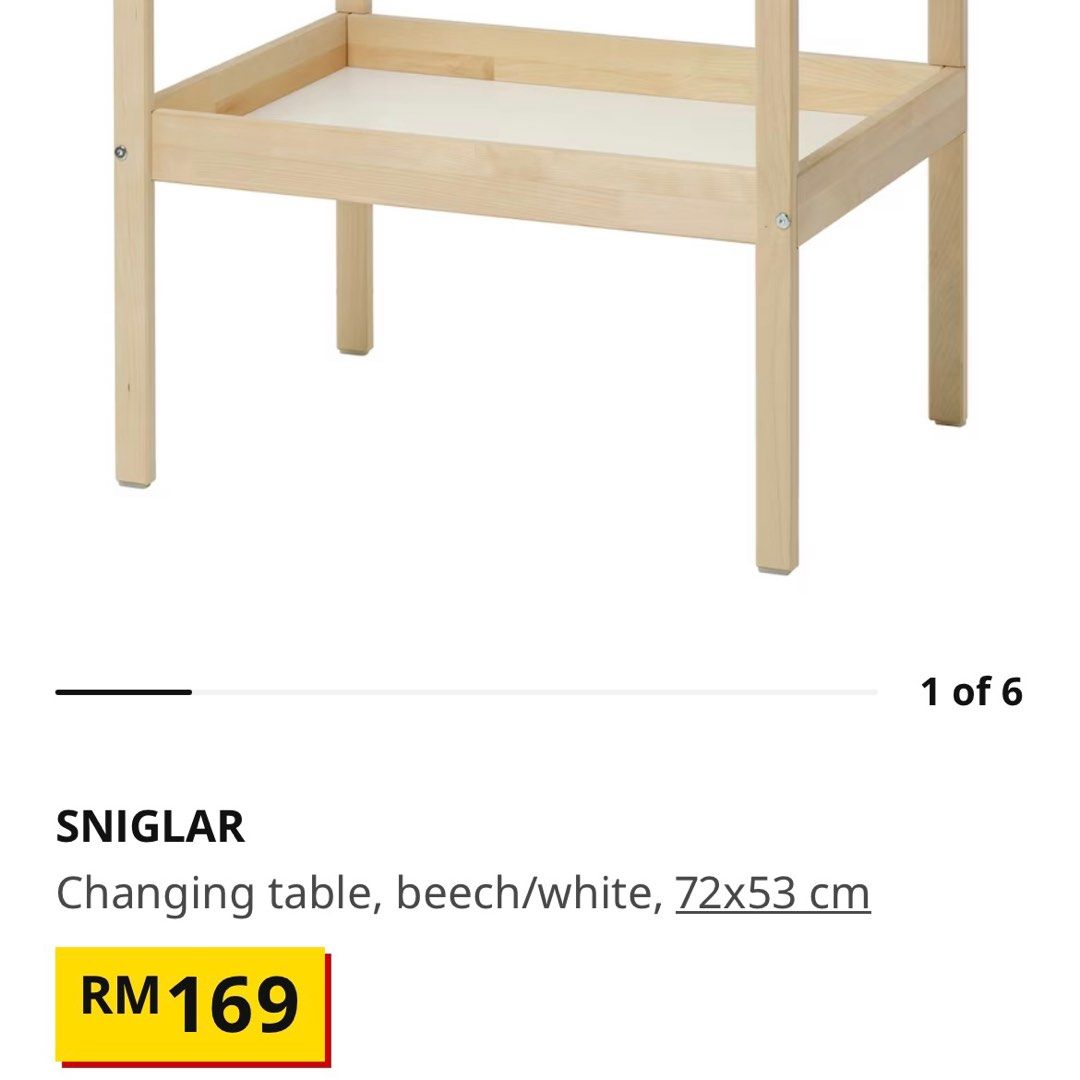 Ikea Sniglar Changing Table, Babies & Kids, Baby Nursery & Kids