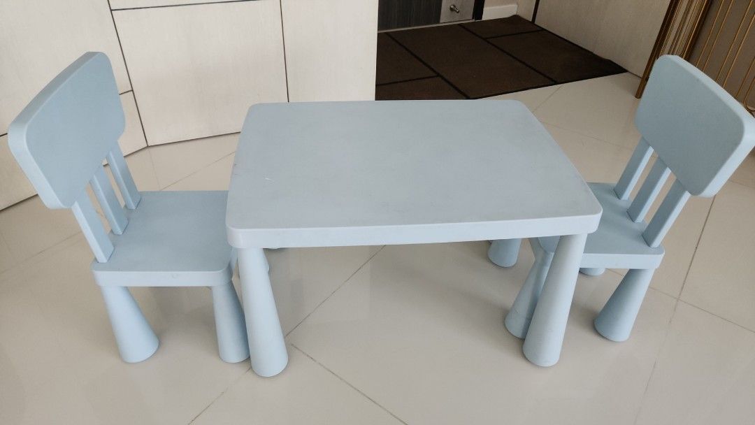 Ikea table and chair set, Babies & Kids, Baby Nursery & Kids Furniture