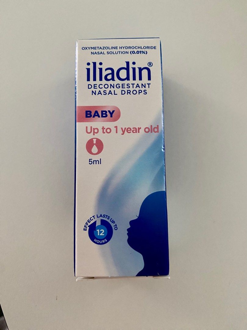 Iliadin Decongestant Nasal Drops for baby (up to 1 yo), Health