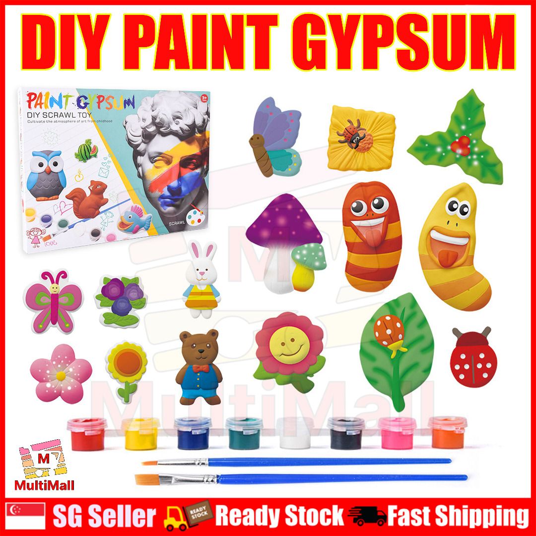 Gypsum Painting Kit, Arts And Crafts For Kids Ages 3-5 6-8 8-12