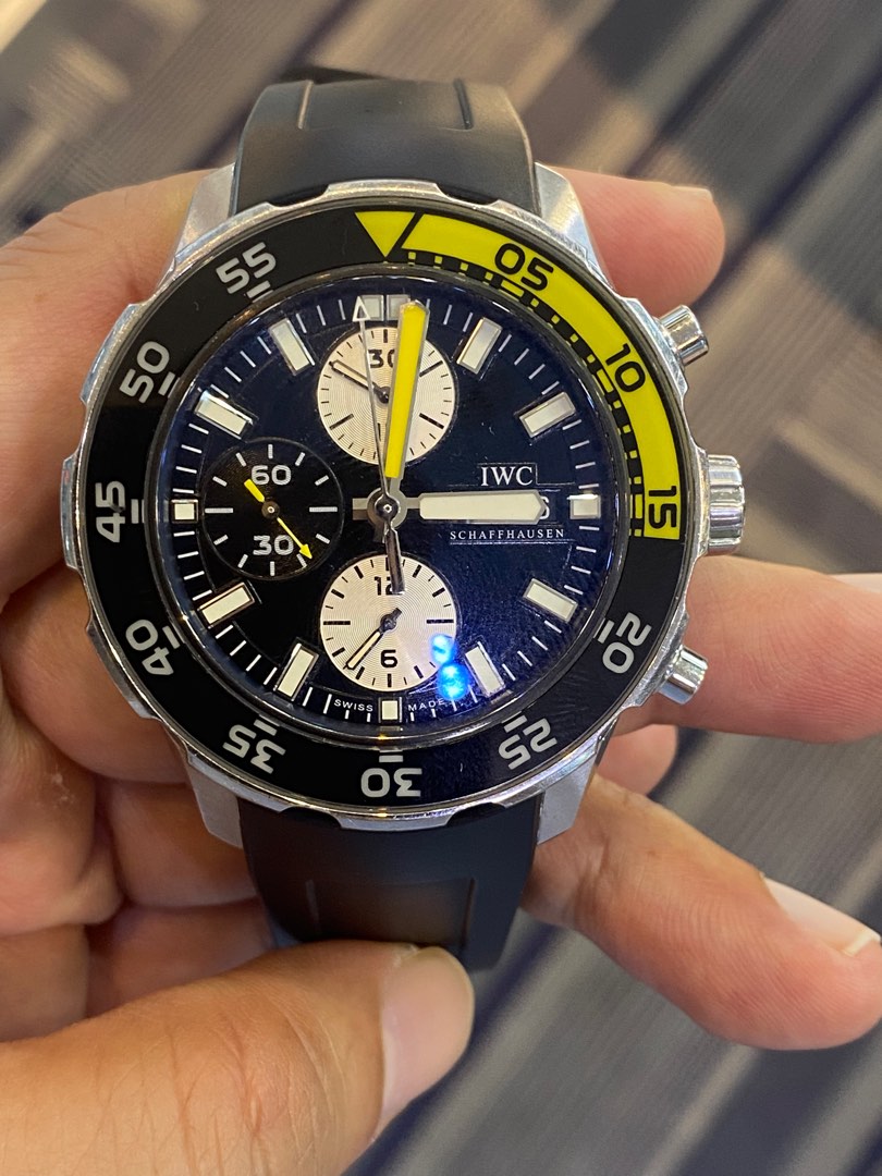 Iwc aquatimer chronograph yellow clearance