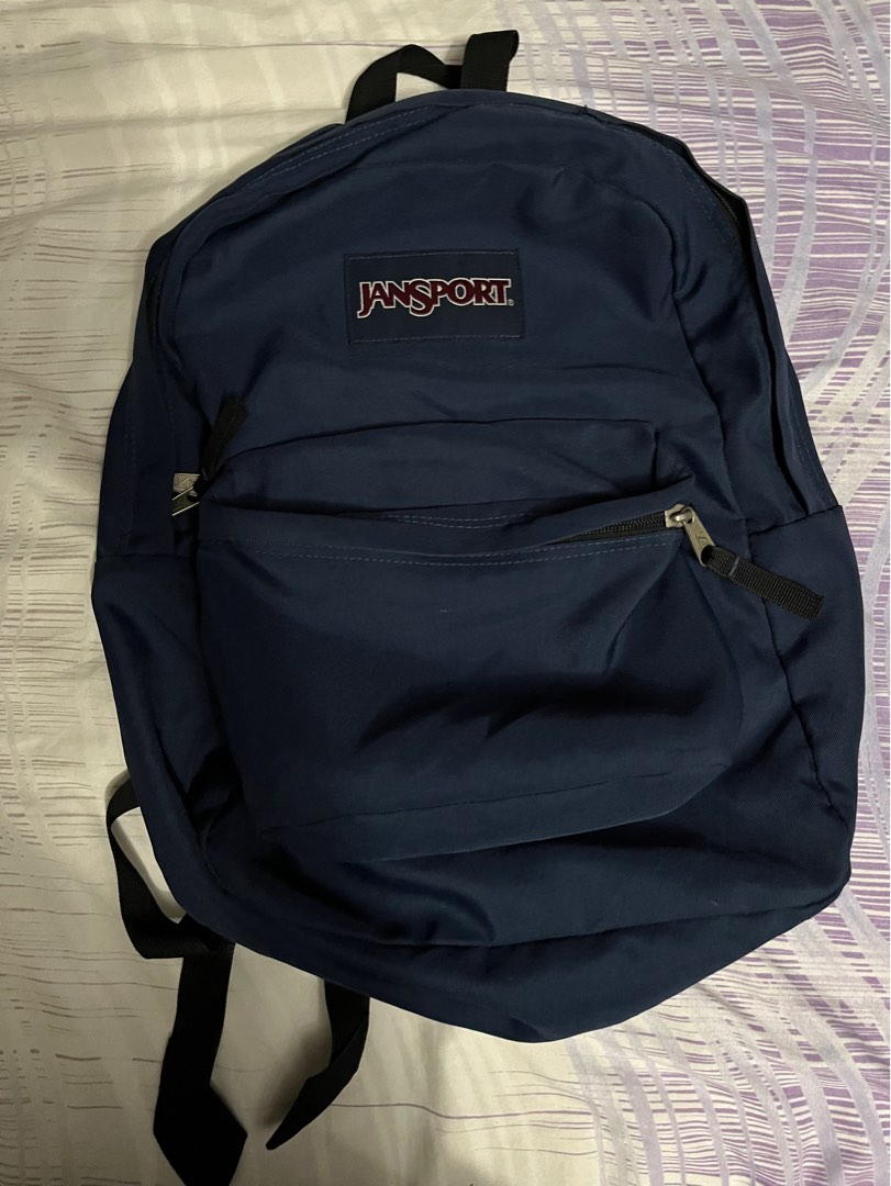 Jansport Dark Blue Backpack on Carousell