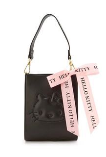 BALENCIAGA Wallet Authentic Hello Kitty Chain Wallet Used Mint Black Sanrio