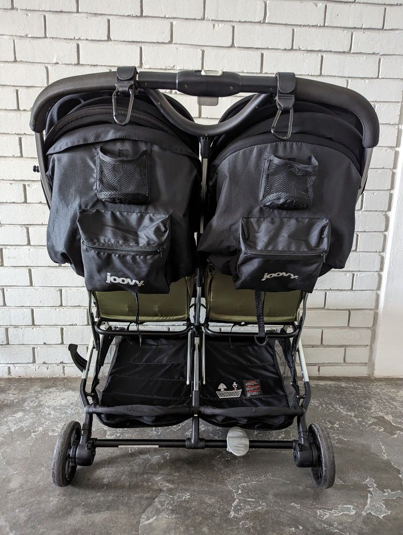 Joovy Kooper X2 Double Stroller, Lightweight Travel Stroller, Compact