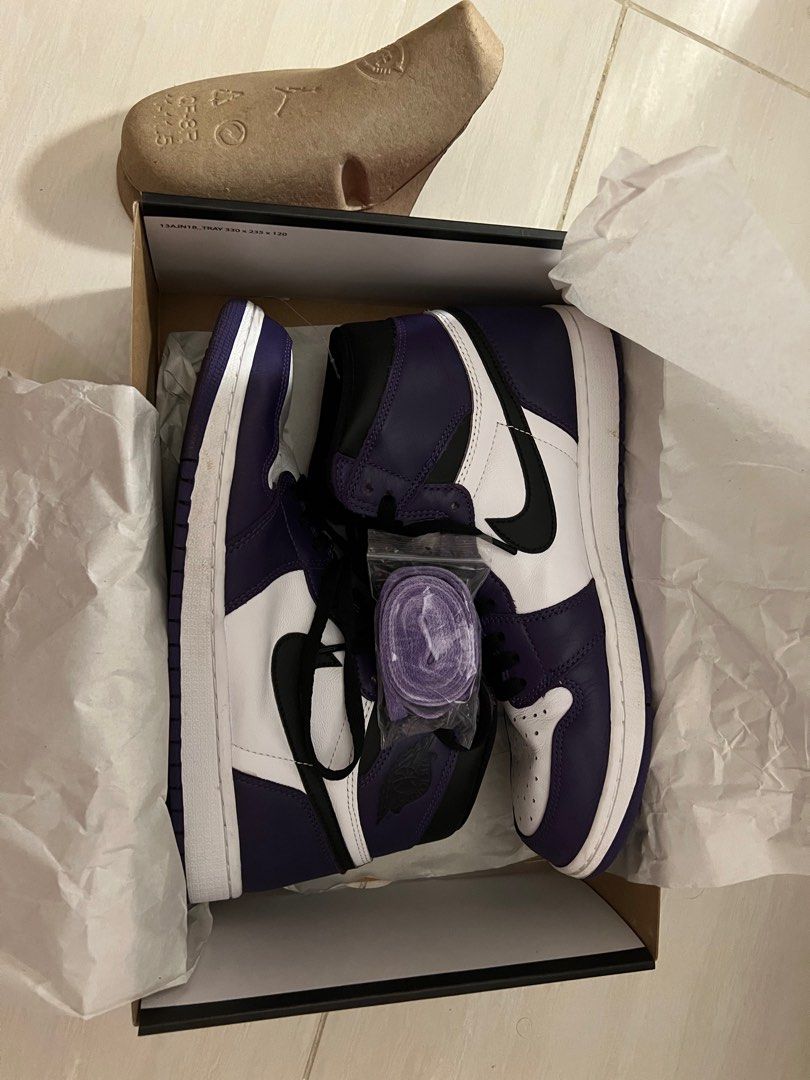 Air Jordan 1 Court Purple 2 0 UK10 Men #39 s Fashion Footwear Sneakers