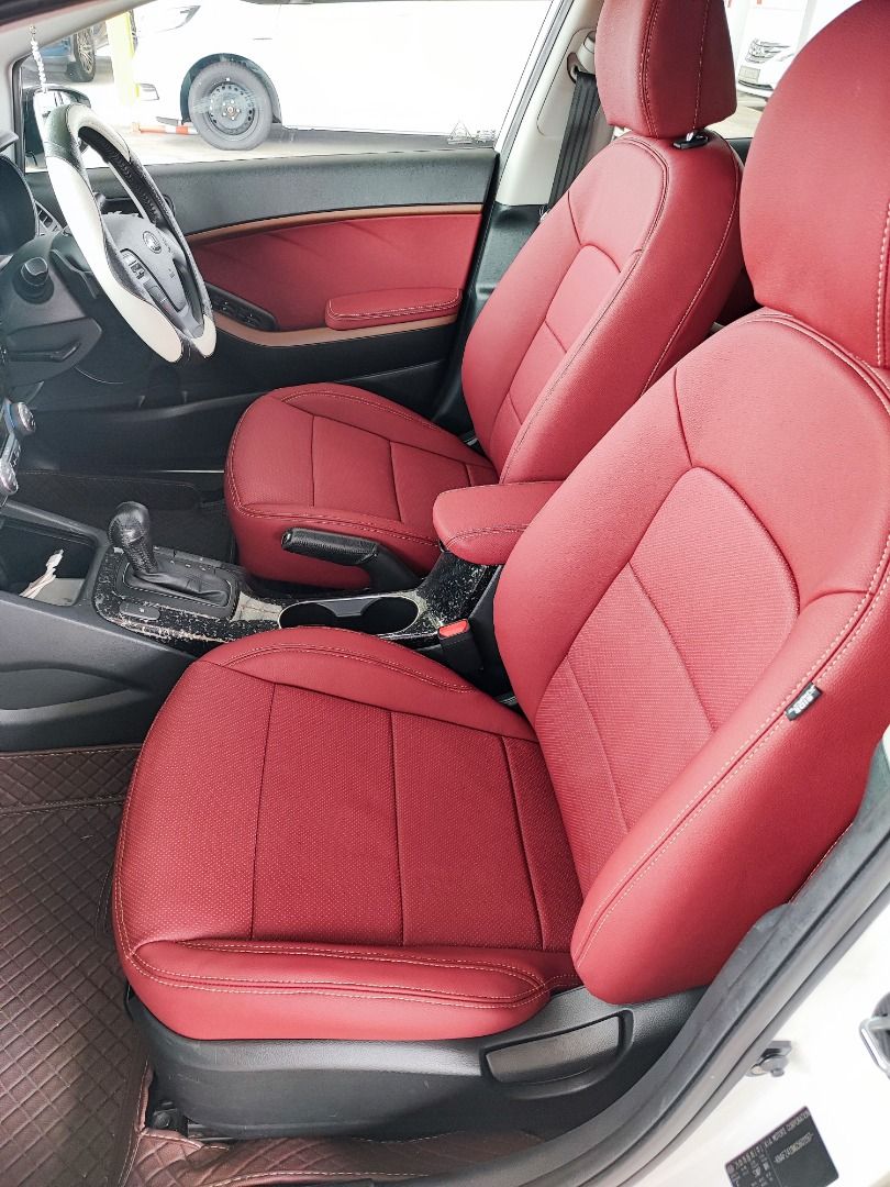 Kia Forte K3 Custom Leather Seats, Car Accessories, Car
