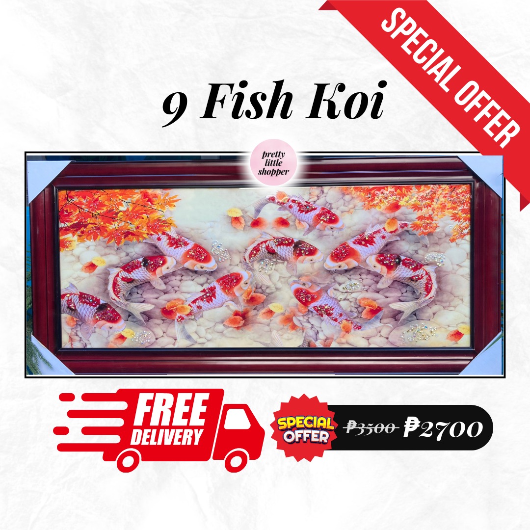 Koi Fish Wall Frame on Carousell