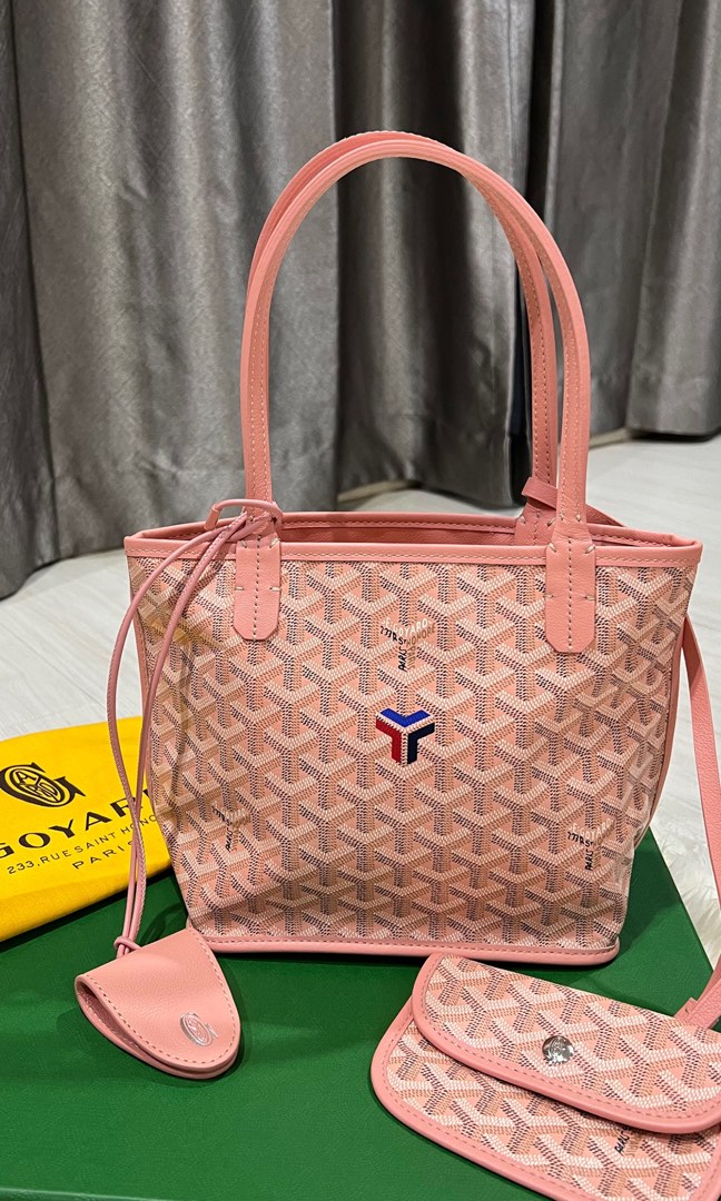 GOYARD LIMITED EDITION MINI ANJOU REVERSIBLE IN PINK on Carousell