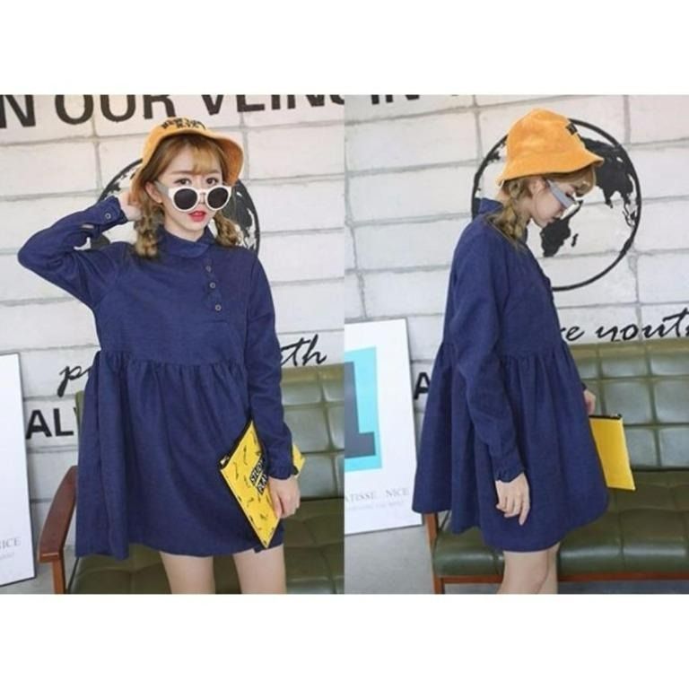 Denim babydoll dress shop
