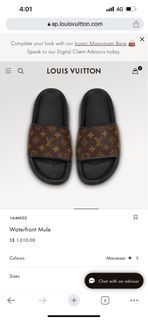 Louis Vuitton Waterfront Mules 5 Macassar Brown LV Monogram