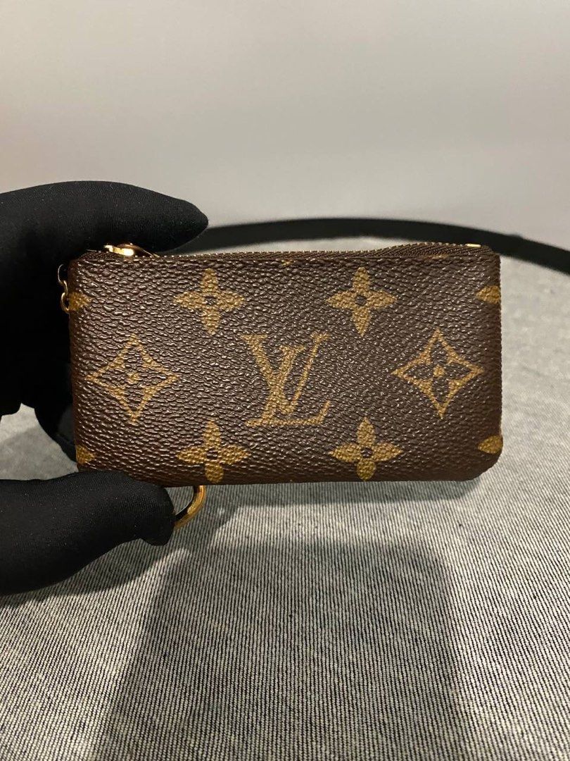 Authentic] Louis Vuitton Pochette Cles Aerogram Leather Key Pouch