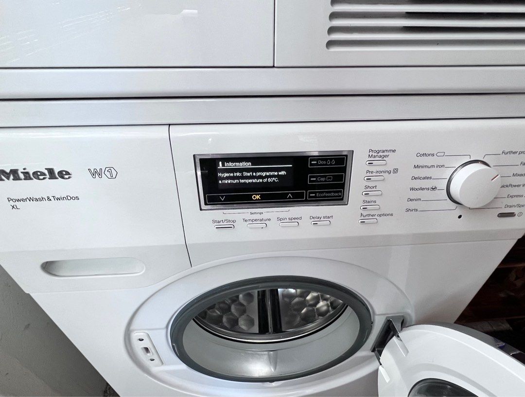 Miele W1 PowerWash & TwinDos XL Washer, TV & Home Appliances, Washing