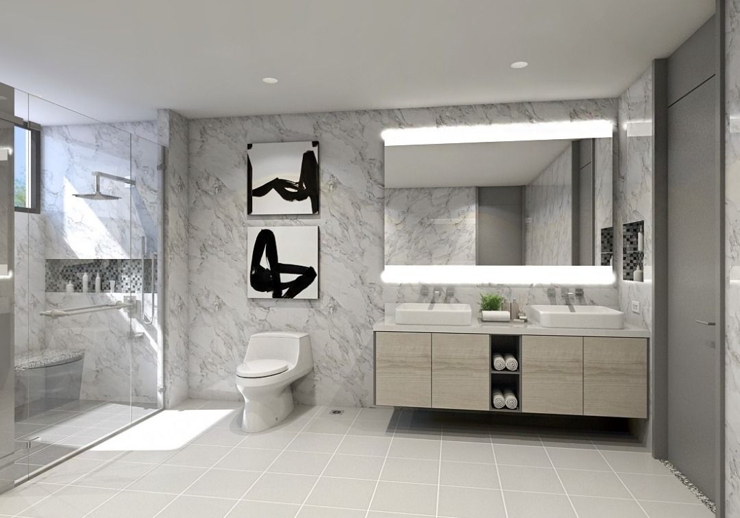 Image showcasing MODERN INDUSTRIAL DESIGN TOWNHOUSE WITH 5 CAR GARAGE & PROVISION ...